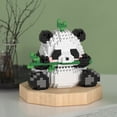 thumbnail image 2 of Bloques de construcción de mosaicos casuales con juguetes de partículas pequeñas, linda serie de pequeños pandas, 2 of 3