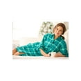 thumbnail image 4 of Dreams & Co. Plus Size Plaid Flannel Button-Front Sleepshirt, 4 of 6