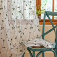 thumbnail image 1 of Cortinas Amohoo bordadas con estampado de hojas transparentes de 135 x 160 cm, color blanco, 1 of 6