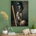 thumbnail image 2 of Saluki Dog Stretched Canvas Size 8x12 – Sports Dog, Perfect for Animal Lovers, Saluki Dog Canvas, Baseball Canvas Size Wall Art, 2 of 5