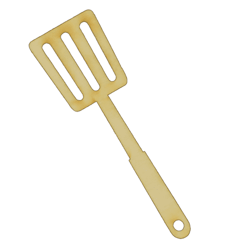 Package of 1, Large 3.75 x 12 x 0.25 Baltic Birch Plywood Spatula Cutout  for Art and Craft Project, Made in USA 