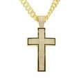 thumbnail image 2 of Men Women Hip Hop Cross Pendant Necklace With Crystal Cuban Chain HipHop Iced Out Bling Necklaces Fashion Charm Jewelry, 2 of 6