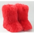 thumbnail image 2 of Gegefur Women's Faux fur Boot Furry Fluffy Short Snow Boot Mid-Calf Boots Warm Comfortable Outdoor Flat Shoes, 2 of 3