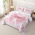 thumbnail image 3 of Erosebridal Girly Pink Bowknot Quilt Full for Girls Boys, Princess Fairy Castle Full Bedspread Sets, 3pcs, 3 of 7