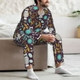 thumbnail image 5 of Mens Pajamas Set, Forest Cute Owl A Button Down Long Sleeve Loungewear Sleepwear Pjs sets for Men, 5 of 5