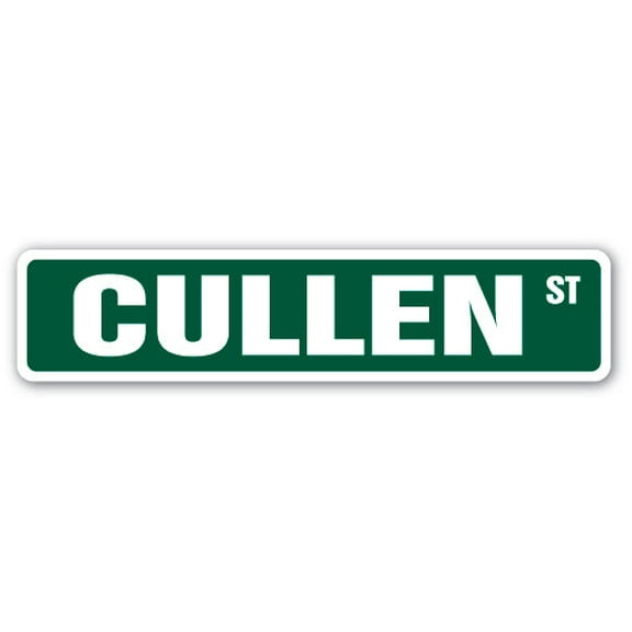 CULLEN Street Sign Childrens Name Room Sign | Indoor/Outdoor |  30" Wide
