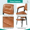 thumbnail image 3 of Mindy Guest Chair, Set of 4-Fabric:Caramel, 3 of 12