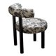 thumbnail image 5 of Silla de tocador moderna y duradera con respaldo, muebles para el hogar, cómoda para Pierna negra, 5 of 9