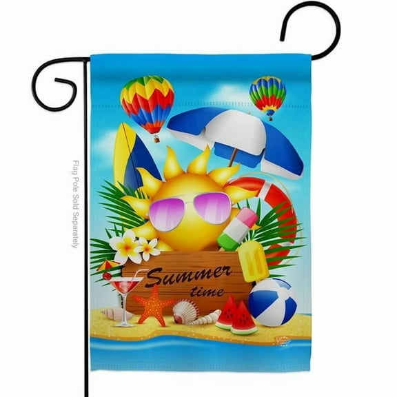 Ornament Collection G192616-BO Summer Dream Summertime Fun & Sun 13 x 18.5 in. Double-Sided Decorative Vertical Garden Flags for House Decoration Banner Yard Gift
