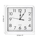thumbnail image 2 of Reloj de Pared Cuadrado Uxcell de 9x9 pulgadas, Operado por Batería, Silencioso y Sin Tictac, Blanco, 2 of 6