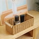 thumbnail image 5 of Organizadores de armario y almacenamiento Cesta de almacenamiento tejida Caja de almacenamiento de escritorio tejida a mano Cesta de almacenamiento para baño y cocina con asas para almacenamiento en e, 5 of 6