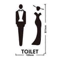 thumbnail image 2 of Stereoscopic minimalist men women toilet identification sign shopping mall restroom home Hotel creative restroom identification sign, 2 of 2