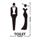 thumbnail image 2 of Stereoscopic minimalist men women toilet identification sign shopping mall restroom home Hotel creative restroom identification sign, 2 of 2