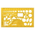thumbnail image 1 of 23 Styles Ruler Durable K Resin Military Drawing Furniture Construction Architect Template Drafting Ruler Stencil Measuring Tool 13, 1 of 6