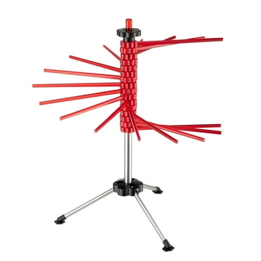 Fantes Collapsible Pasta Drying Rack, Red, Holds up to 4.5-Pounds, The Italian Market Original since 1906