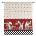thumbnail image 3 of Black And White Chefs Kitchen Food Retro Chiffon Sheer Curtains for Living Room Home r Window Voile Tulle Curtain Drapes, 3 of 7