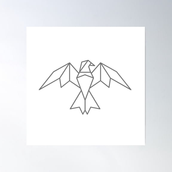 Phoenix Poster Wall Art, Modern Wall Decor For Living Room Bedroom, 17x17 UNFRAMED