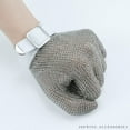 thumbnail image 2 of Stainless Steel Mesh Safety Glove For Cut Protection, Ambidextrous, Adjustable Wrist Strap, 2 of 6