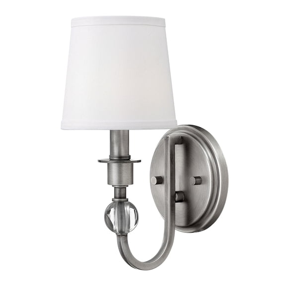 Hinkley Lighting 3650AN Mercer 7" Tall Antique Nickel Wall Sconce