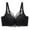 Black, variant on LYEAA Women Bras Wireless Padded Soft No Wire Lace Push up Everyday Bras Support Solid Lift Sleep Bras Comfortable Wirefree Breathable Shaping Daily Bralette Black L