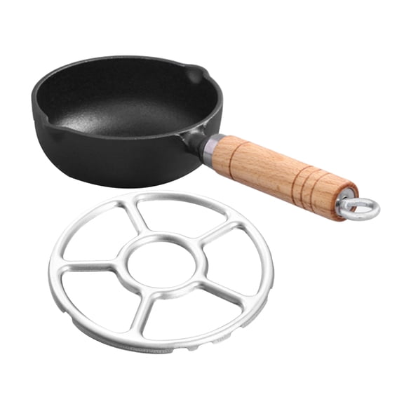 OUNONA Stove Place Cast Iron Frying Pan 27.50X11.00X4.00CM