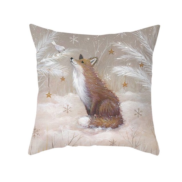Funda de Almohada Papá Noel Estampado Viejo Sofá Cama Funda de Almohada Dormitorio Funda de Cojín Fe Tomshoo TPR478-8