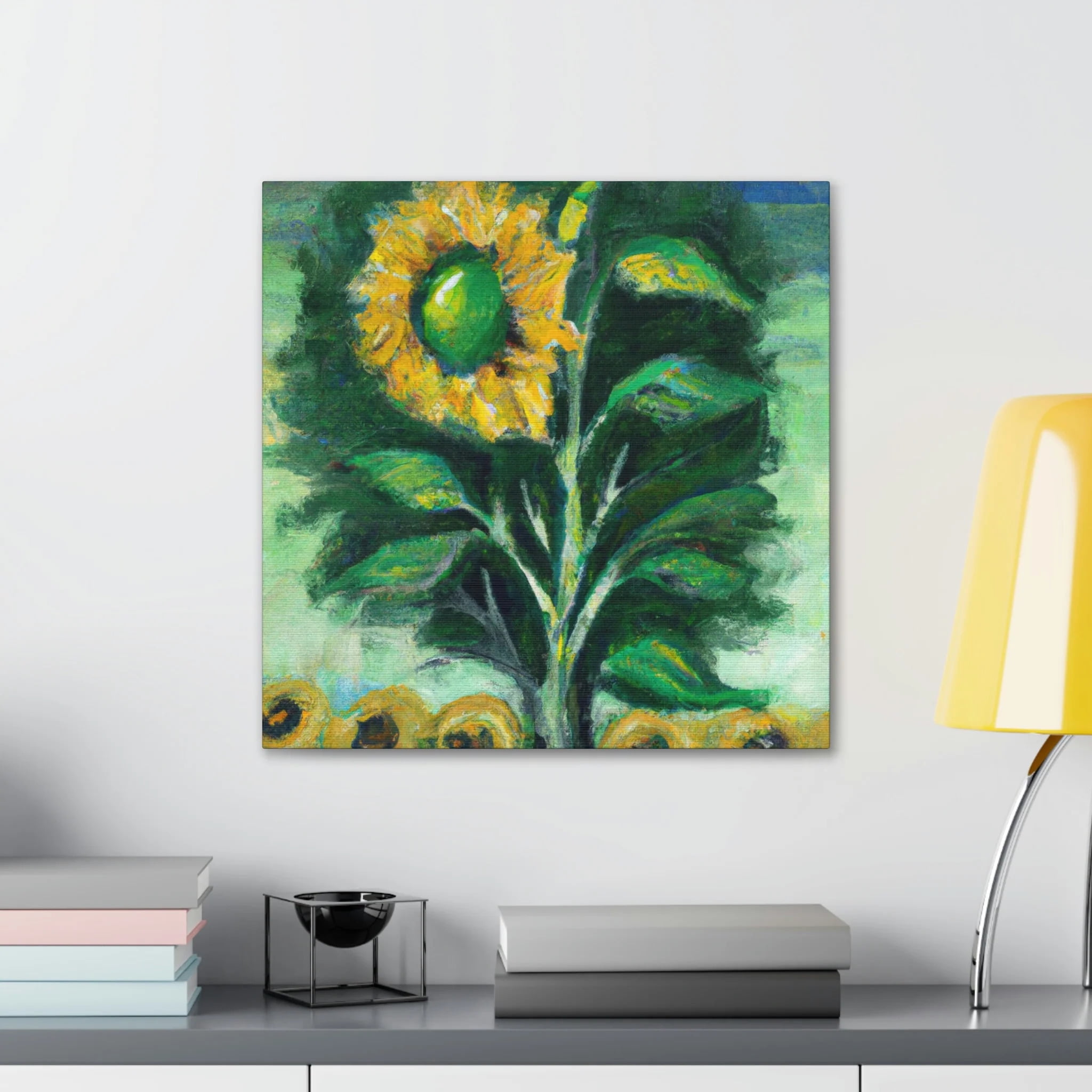 Sunflower in Neoclassicism - Canvas