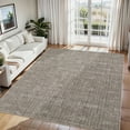 thumbnail image 3 of Modern Washable Area Rug 9x12 for Living Room, Bedroom, or Dining Room – Soft Low Pile, Collapsible, Non-Slip, Mark Resistant Carpet – Easy to Clean Neutral Floor Mat,brown, 3 of 10