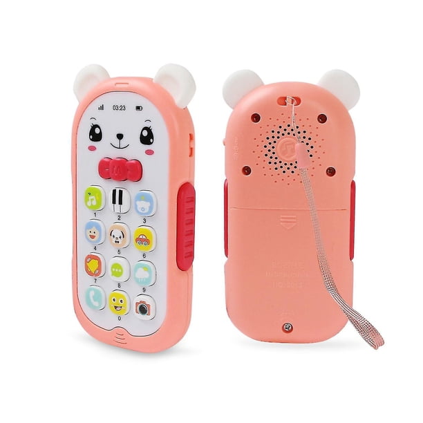 Juguete para teléfono móvil para bebé. Juguetes de aprendizaje electrónico para teléfonos inteligentes, juguetes educativos interactivos con sonido para teléfonos móviles