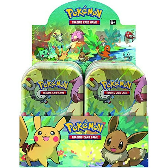 Mini Lata Pokémon TCG Kanto Friends con colección de cartas de arte