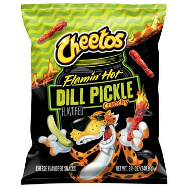 Cheetos Flamin' Hot Dill Pickle Crunchy Cheese Snacks - 8.5 oz (Packaging May Vary)