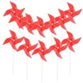 thumbnail image 4 of CHICHUMID Red Plastic Square Windmill 10Pcs for Wedding and Outdoor Decor 11.79X8.25X8.25in, 4 of 7