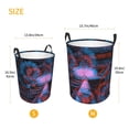 thumbnail image 5 of XMXT Collapsible Laundry Basket, Vintage American Cow Print Waterproof Laundry Hamper, 62L Multicolor, 5 of 8