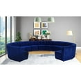 thumbnail image 2 of Meridian Furniture Limitless Navy Velvet Modular 13 Piece Sectional, 2 of 8