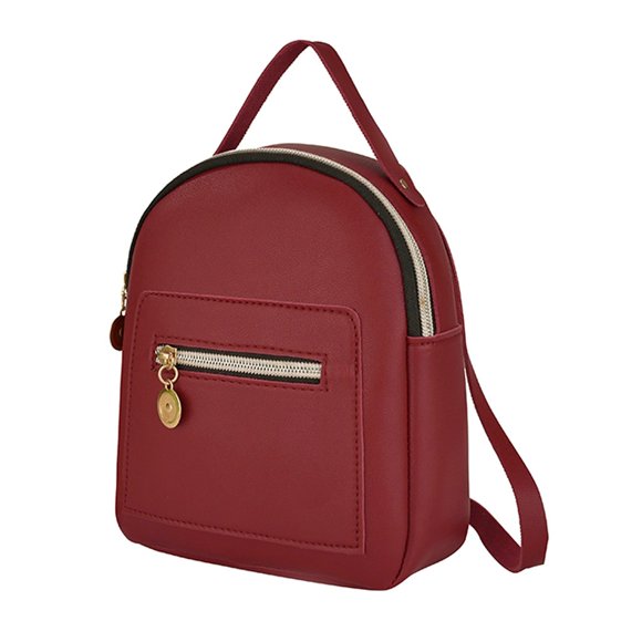 HIPYLO Laptop Backpack for Women Black Backpacks for School Two Laptop Small Backpack Men Mochila Impermeable Para Mujer Womens Bookbag Woman Bags, Red One Size