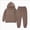 C503--Coffee, variant on 1-2 Years Girls Outfits Toddler Girls Fall Winter Clothes Girls Long Sleeve Top Pants 2PCS Set Solid Long Sleeve Pants Hooded Hoodie Sweatshirt Set Outfits Green