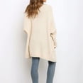 thumbnail image 4 of Vedolay Tops for Women Distresse Oversized Stretch Button Up Cropped Casual Jacket,Beige M, 4 of 5