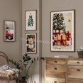 thumbnail image 4 of Cuadro de Cascanueces de Navidad para decoración de sala de estar, lienzo de arte de pared con bosque nevado, impresiones de carteles nórdicos, regalo de café, 2024, 4 of 4