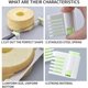 thumbnail image 4 of Juego de 4 cortadores de pasteles DIY, 5 grosores diferentes, capas auxiliares, rebanadas de pan o tostadas (rosa + verde), 4 of 4