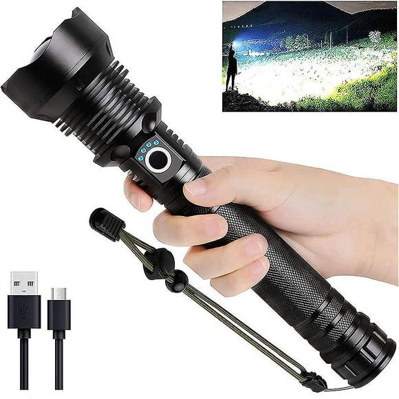 Powerful Rechargeable LED Flashlight for Camping Emergencies