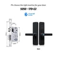 thumbnail image 2 of Door Lock, Ttlock Electronic Smart Door Lock With Biometric Work With Home For Home Or Hotel ,Easy to Install, 2 of 6