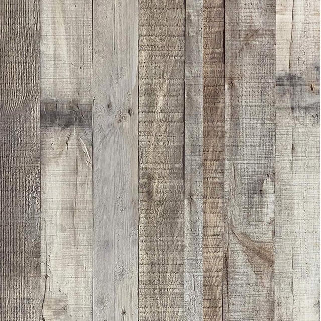 Qianglive Papel Pintado De Madera Rústica Papel De Grano Imitación Stick And Peel Vintage Envejecido Recuperado Autoadhesivo Vinilo Extraíble Uso Doméstico Cubierta De Pared Shiplap Espesar 17.8 * 400