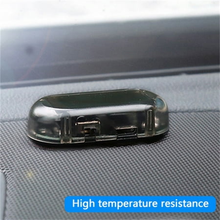 

DYWADE Home Ornament Car Alarm System Solars Powers Dummy Car Alarm Led Light Simulate Warnings Antis Theft Flashing Lamps Car Alarm System Anti-Theft Security System