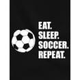 thumbnail image 6 of Eat Sleep Soccer Repeat Tstars Hoodie - Sporty Women's Soccer Apparel - Perfect Birthday Gift for Soccer Moms and Fans - Casual Sports Hoodie for Soccer Lovers, 6 of 7