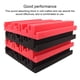 thumbnail image 3 of Wosthever 12 piezas de sala de Piano PU bloque absorbente de sonido estudio de oficina en casa grabación de Audio Panel insonorizado decoración Decoración del hogar Rojo, 3 of 6