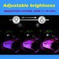thumbnail image 3 of Rirool 4-Pack USB Car LED Strip Lights - 48 LED Multicolor Interior Lights with Smart App Control & Music Sync for Cars, SUVs, Trucks, Auto Décor, 3 of 8