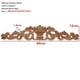 thumbnail image 2 of Marco de la esquina tallada de madera sin pintar el marco de la esquina for los muebles de la casa del gabinete de la pared de la puerta Decorative Wood Miniature Craft, 2 of 7