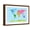 Brown Frame, variant on Art.com World Map with Big Text for Kids Stretched Canvas Print Wall Art by Michael Tompsett, 18" x 12"