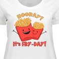 thumbnail image 4 of Inktastic Hooray It's Fry-day with Cute Fries Women's Plus Size T-Shirt, 4 of 5
