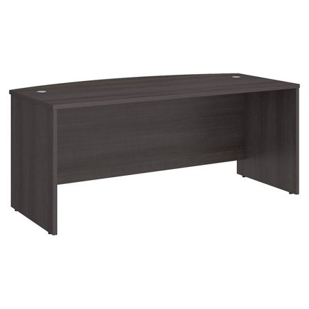 UPC: 0042976070687 | Studio C 72W Bow Front Desk in Storm Gray – Engineered Wood